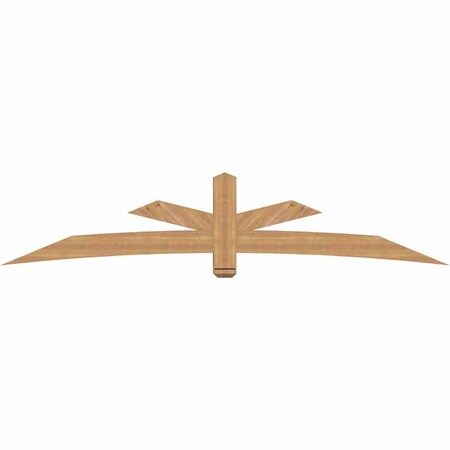 Ekena Millwork Alberta Smooth Timber Gable Bracket, Western Red Cedar, 108"W x 22"H x 5 1/2"D x 5 1/2"F, 5/12 Pitch GBW108X22X0606ALB00SWR